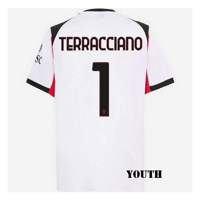 2025/26 Pietro Terracciano #1 Away Youth Soccer Jersey