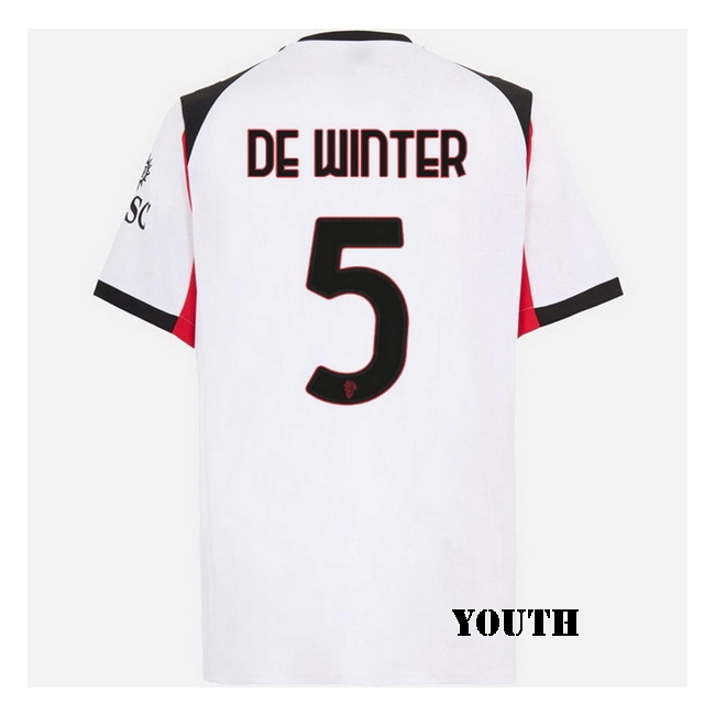 2025/26 Koni De Winter #5 Away Youth Soccer Jersey
