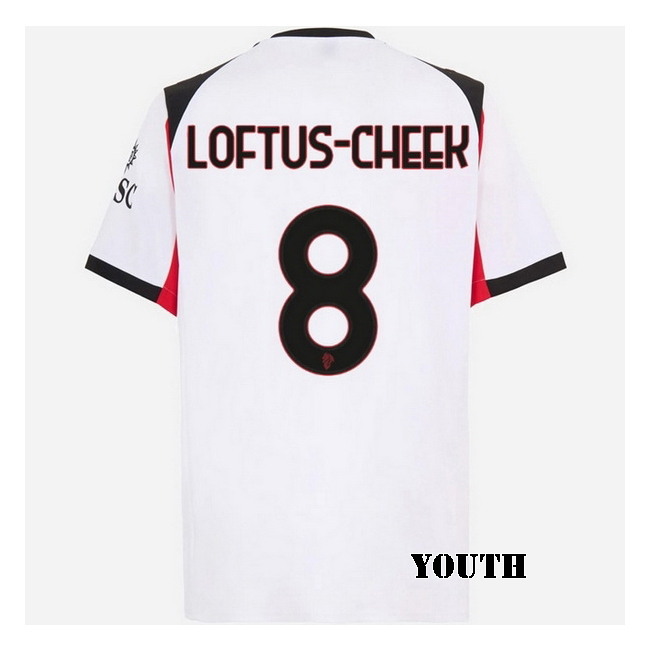 2025/26 Ruben Loftus-Cheek #8 Away Youth Soccer Jersey