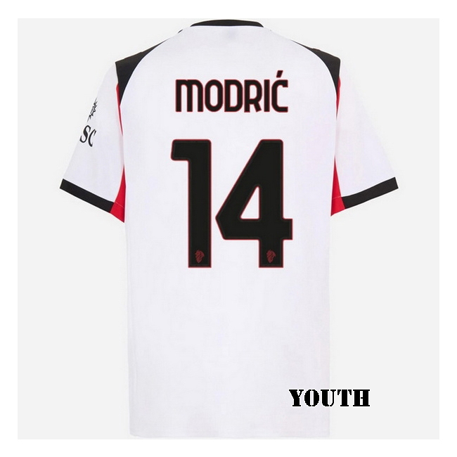 2025/26 Luka Modric #14 Away Youth Soccer Jersey