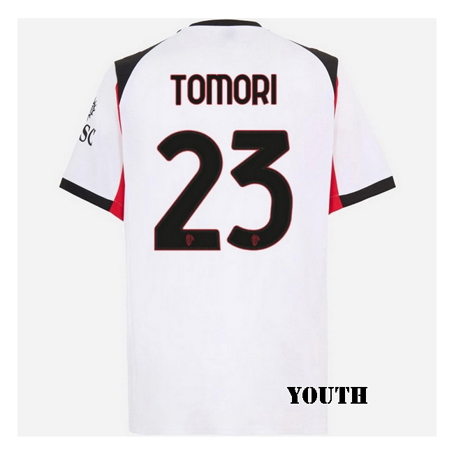 2025/26 Fikayo Tomori #23 Away Youth Soccer Jersey