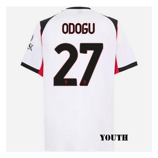 2025/26 David Odogu #27 Away Youth Soccer Jersey