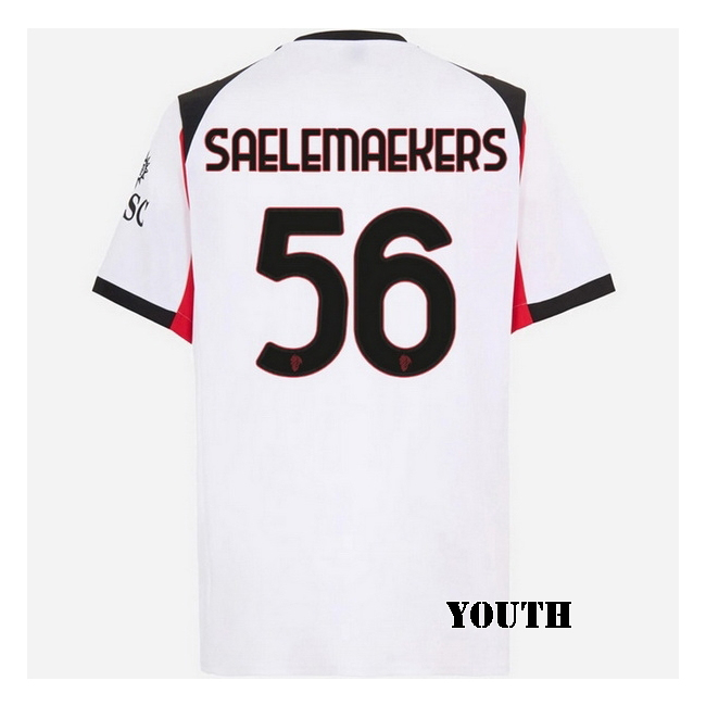 2025/26 Alexis Saelemaekers #56 Away Youth Soccer Jersey
