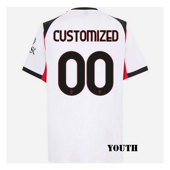 2025/26 Customized Y #00 Away Youth Soccer Jersey