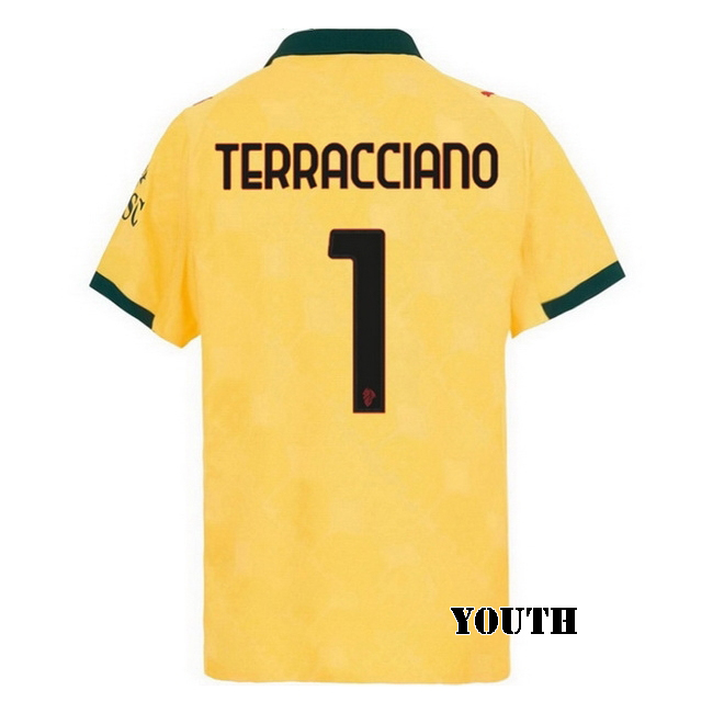 2025/26 Pietro Terracciano #1 Third Youth Soccer Jersey