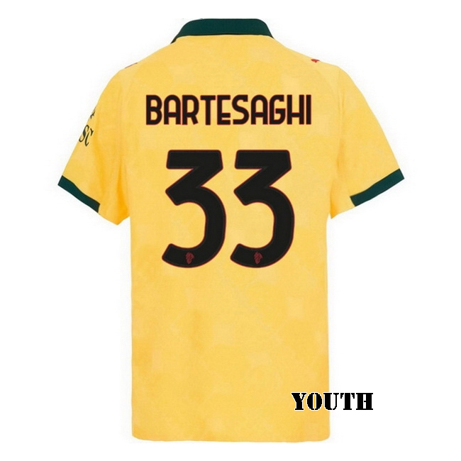 2025/26 Davide Bartesaghi #33 Third Youth Soccer Jersey