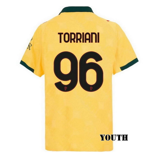 2025/26 Lorenzo Torriani #96 Third Youth Soccer Jersey