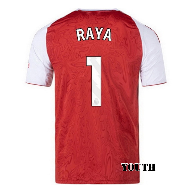 2025/26 David Raya #1 Home Youth Soccer Jersey