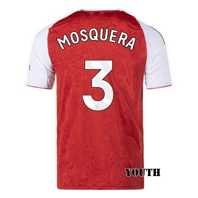 2025/26 Cristhian Mosquera #3 Home Youth Soccer Jersey