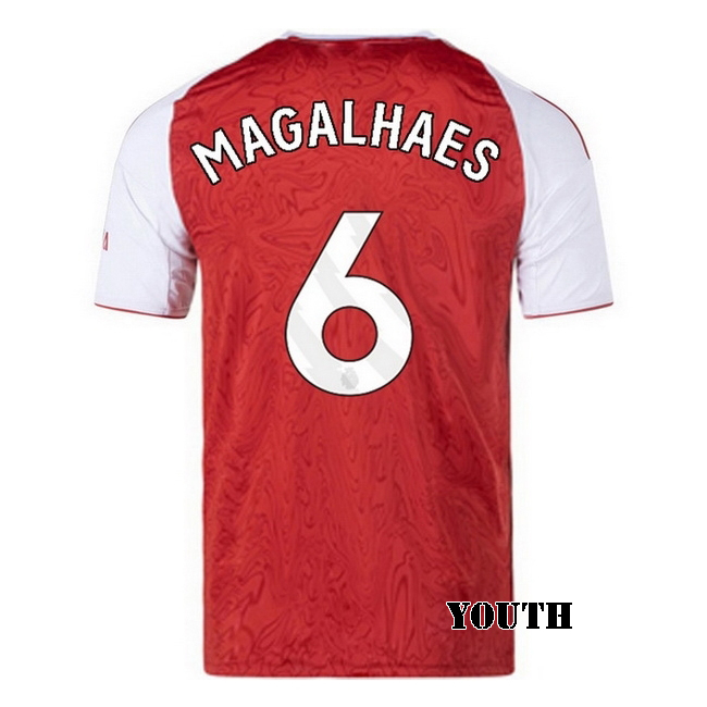 2025/26 Gabriel Magalhaes #6 Home Youth Soccer Jersey