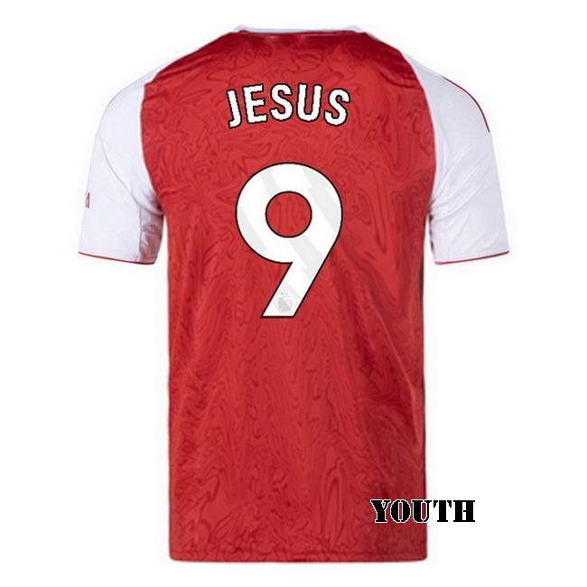 2025/26 Gabriel Jesus #9 Home Youth Soccer Jersey