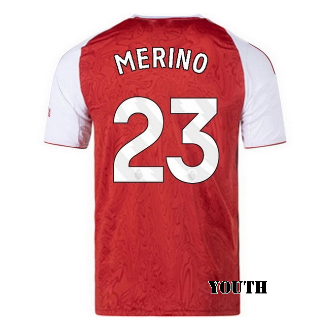 2025/26 Mikel Merino #23 Home Youth Soccer Jersey