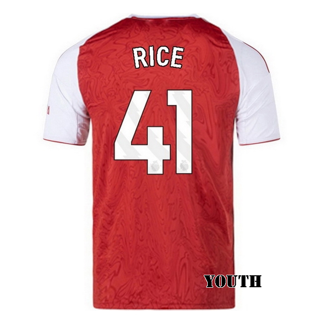 2025/26 Declan Rice #41 Home Youth Soccer Jersey