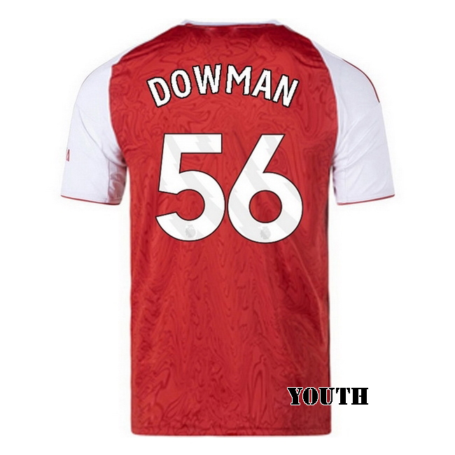 2025/26 Max Dowman #56 Home Youth Soccer Jersey