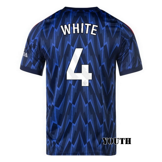 2025/26 Ben White #4 Away Youth Soccer Jersey