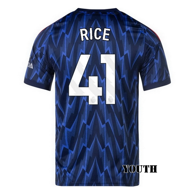 2025/26 Declan Rice #41 Away Youth Soccer Jersey