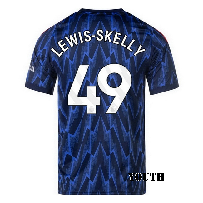 2025/26 Myles Lewis-Skelly #49 Away Youth Soccer Jersey