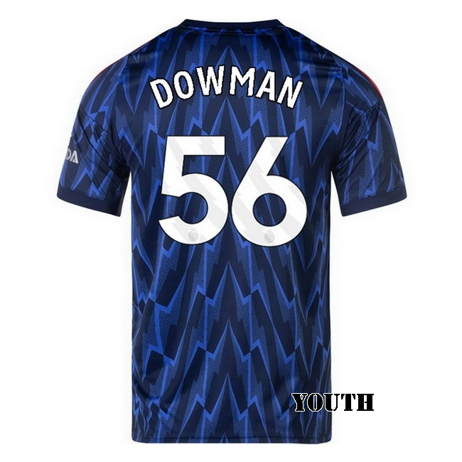 2025/26 Max Dowman #56 Away Youth Soccer Jersey