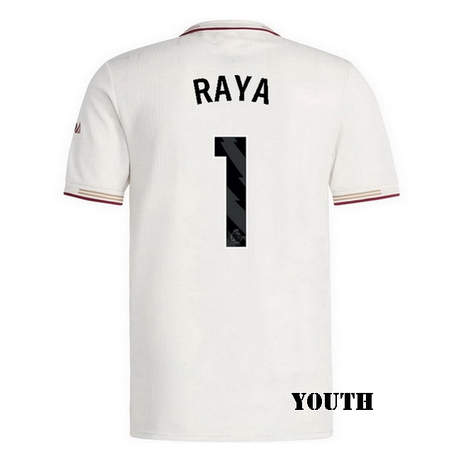 2025/26 David Raya #1 Third Youth Soccer Jersey