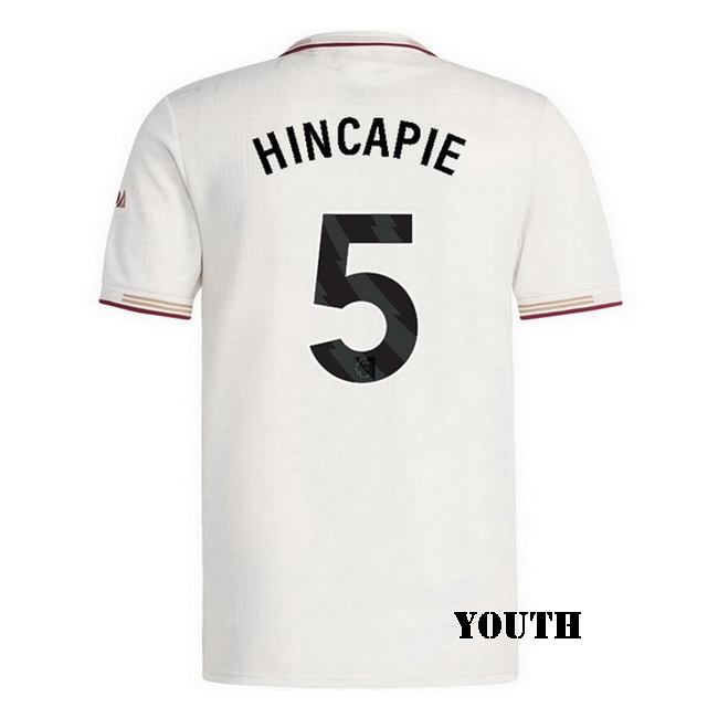 2025/26 Piero Hincapie #5 Third Youth Soccer Jersey
