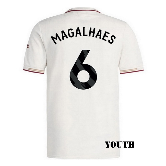 2025/26 Gabriel Magalhaes #6 Third Youth Soccer Jersey