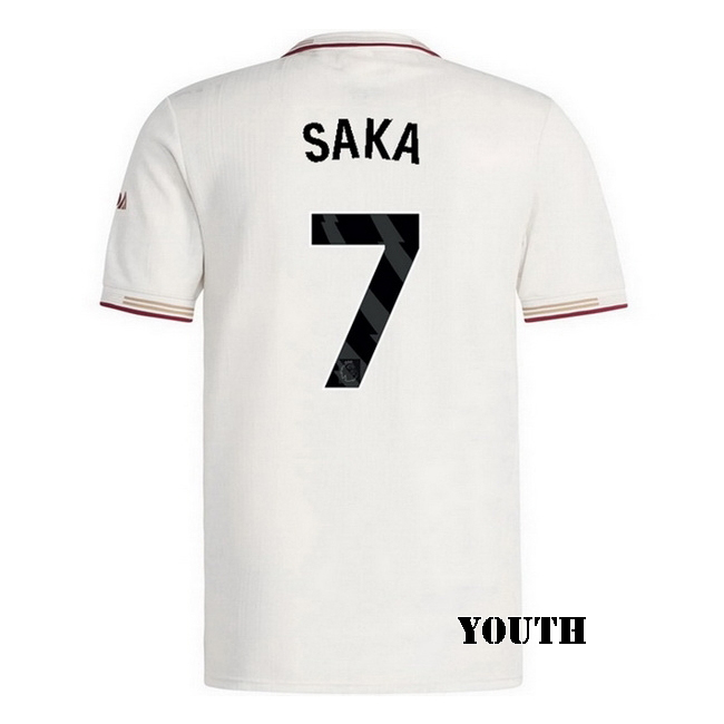 2025/26 Bukayo Saka #7 Third Youth Soccer Jersey