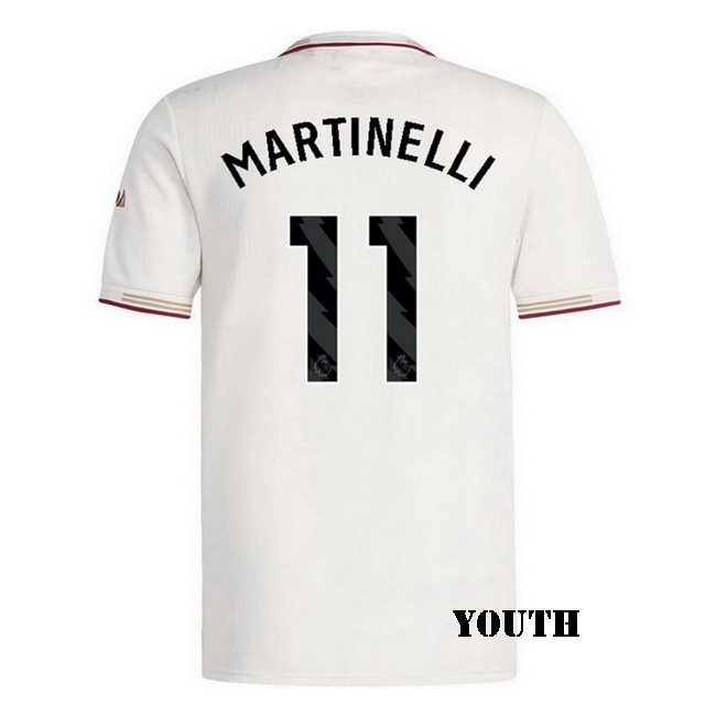 2025/26 Gabriel Martinelli #11 Third Youth Soccer Jersey
