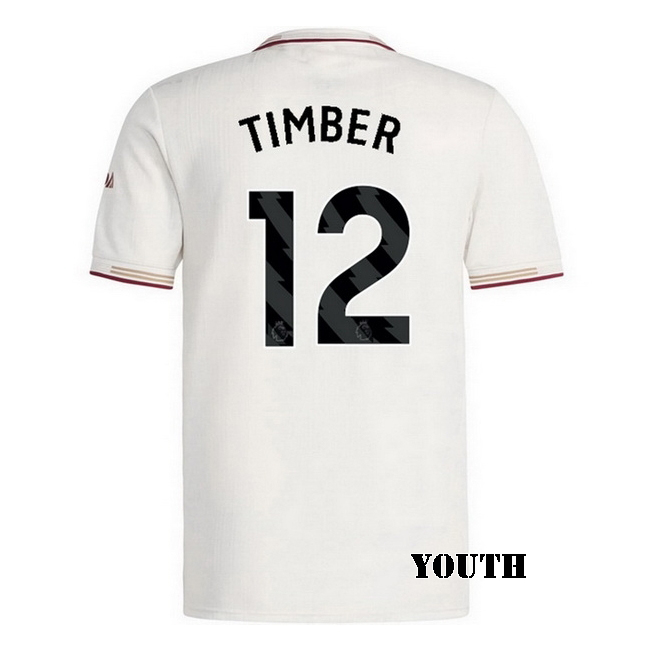 2025/26 Jurrien Timber #12 Third Youth Soccer Jersey