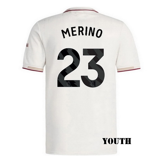 2025/26 Mikel Merino #23 Third Youth Soccer Jersey