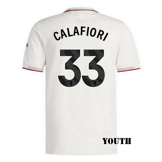 2025/26 Riccardo Calafiori #33 Third Youth Soccer Jersey