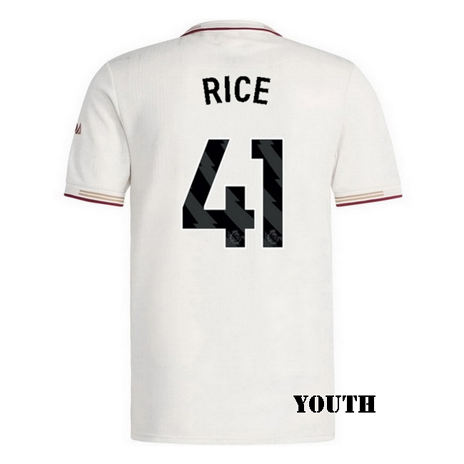 2025/26 Declan Rice #41 Third Youth Soccer Jersey