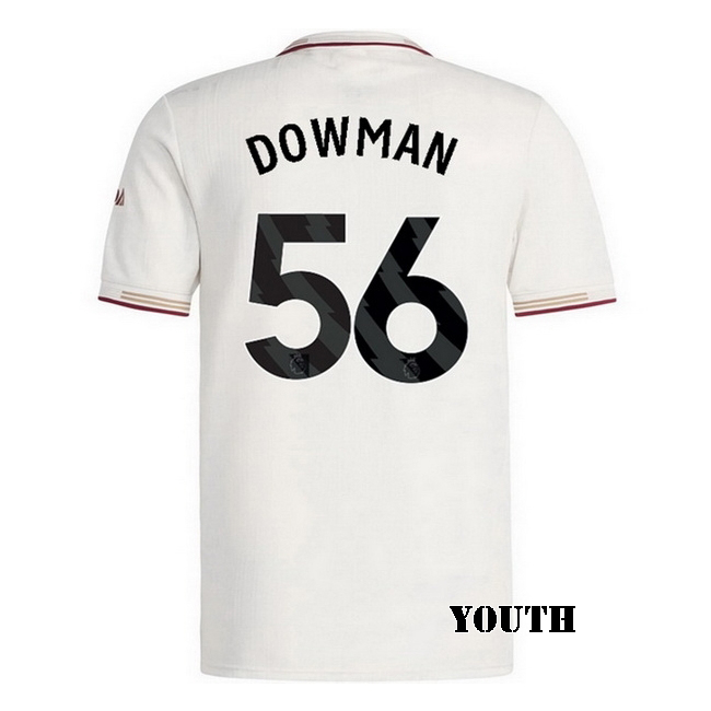 2025/26 Max Dowman #56 Third Youth Soccer Jersey