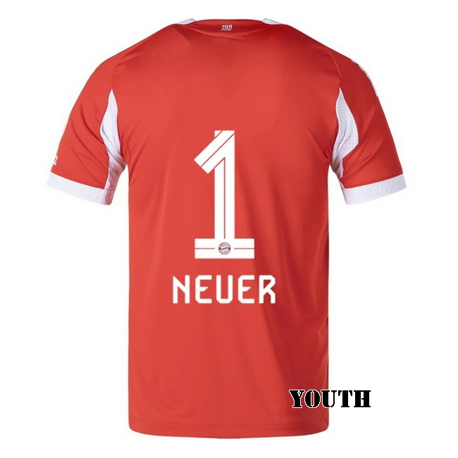 2025/26 Manuel Neuer #1 Home Youth Soccer Jersey