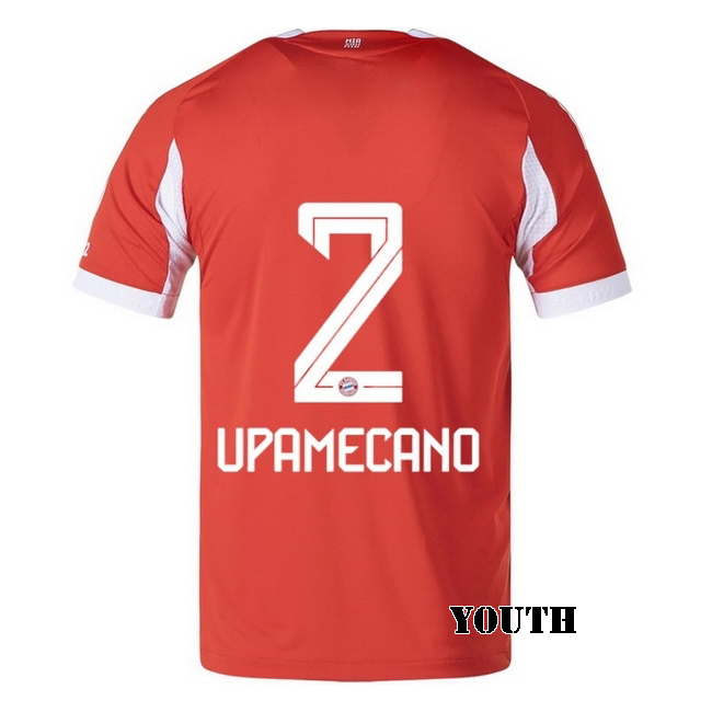 2025/26 Dayot Upamecano #2 Home Youth Soccer Jersey