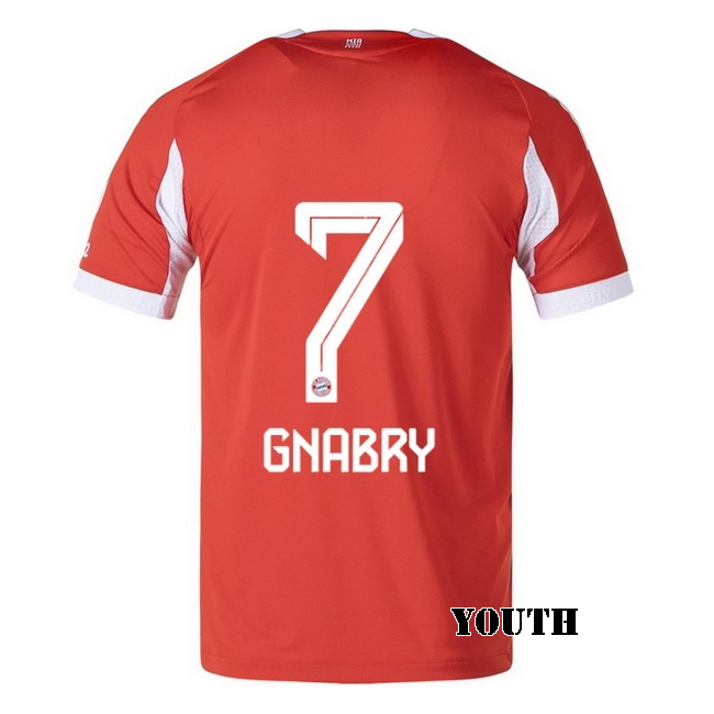2025/26 Serge Gnabry #7 Home Youth Soccer Jersey
