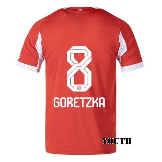 2025/26 Leon Goretzka #8 Home Youth Soccer Jersey