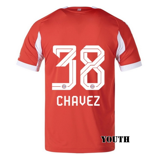 2025/26 Felipe Chavez #38 Home Youth Soccer Jersey