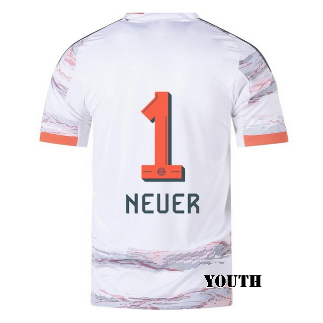 2025/26 Manuel Neuer #1 Away Youth Soccer Jersey