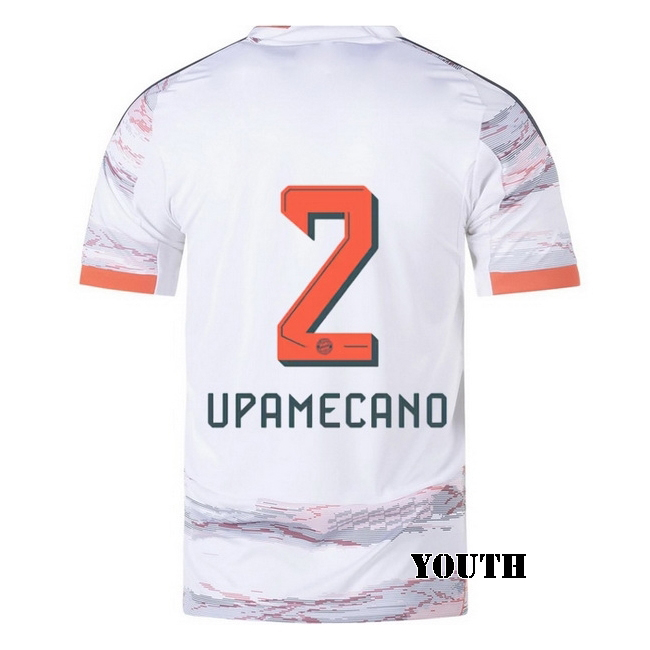 2025/26 Dayot Upamecano #2 Away Youth Soccer Jersey