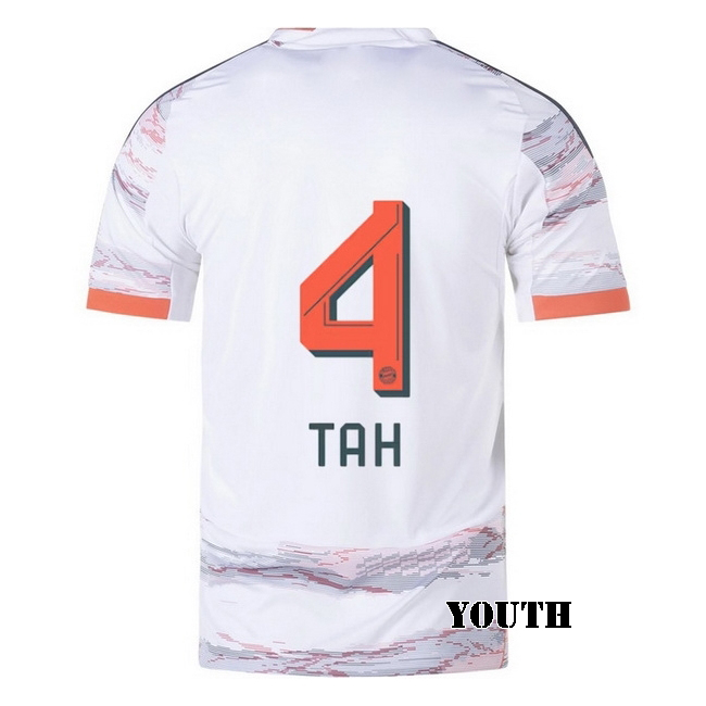 2025/26 Jonathan Tah #4 Away Youth Soccer Jersey