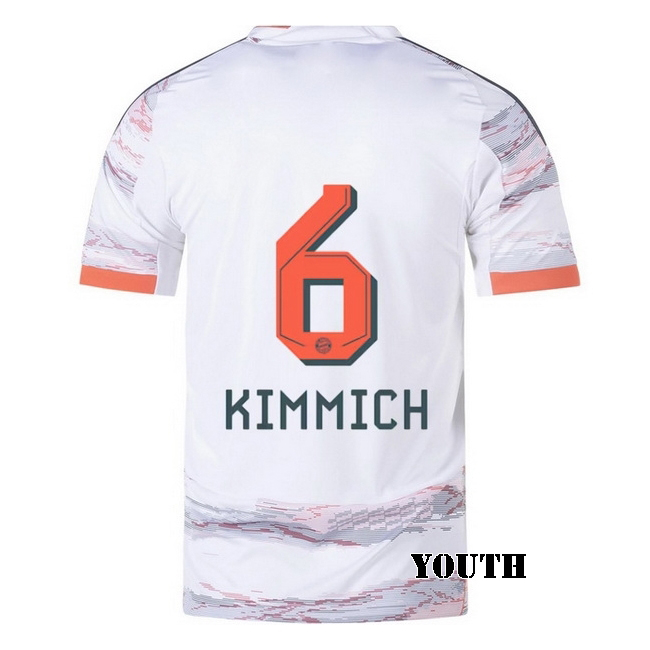 2025/26 Joshua Kimmich #6 Away Youth Soccer Jersey