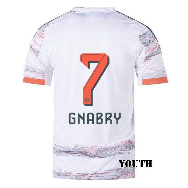 2025/26 Serge Gnabry #7 Away Youth Soccer Jersey