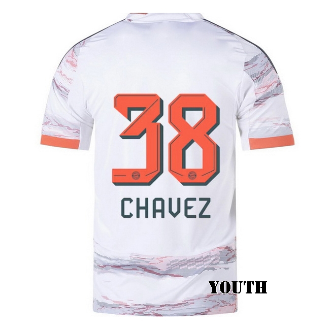 2025/26 Felipe Chavez #38 Away Youth Soccer Jersey