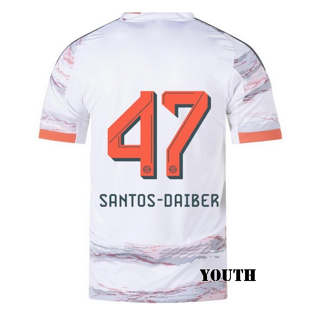 2025/26 David Santos Daiber #47 Away Youth Soccer Jersey