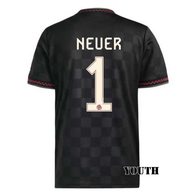 2025/26 Manuel Neuer #1 Third Youth Soccer Jersey