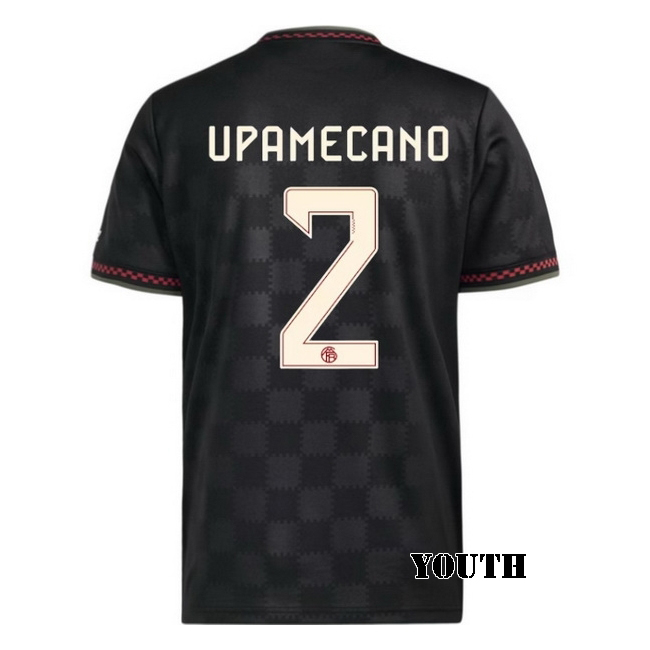 2025/26 Dayot Upamecano #2 Third Youth Soccer Jersey