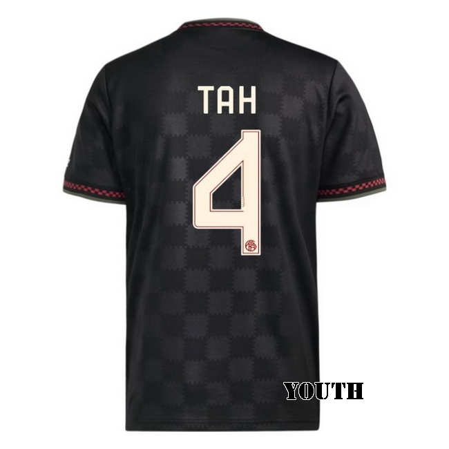 2025/26 Jonathan Tah #4 Third Youth Soccer Jersey