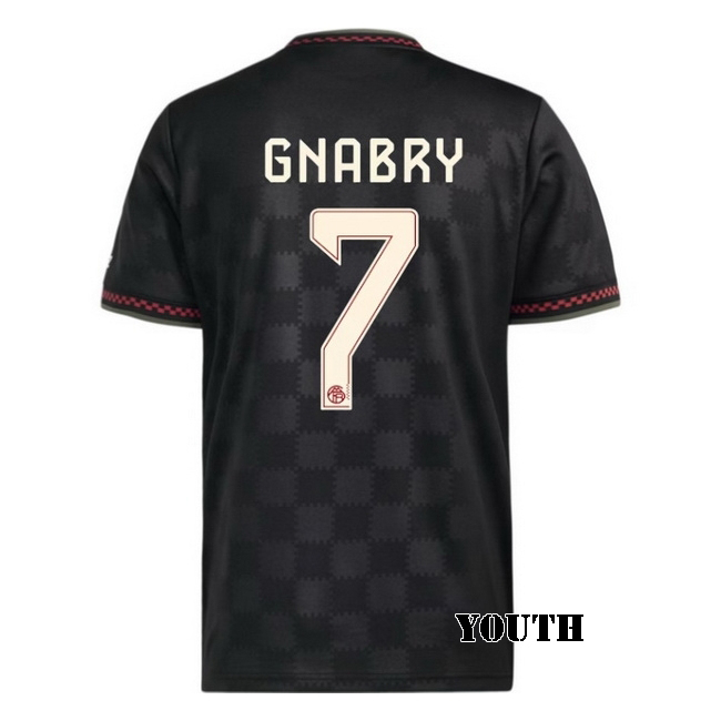 2025/26 Serge Gnabry #7 Third Youth Soccer Jersey