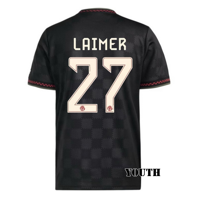 2025/26 Konrad Laimer #27 Third Youth Soccer Jersey