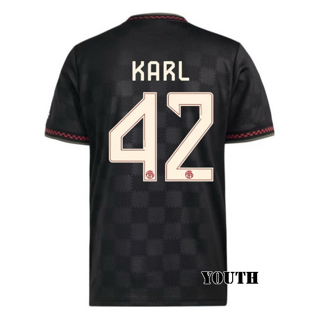 2025/26 Lennart Karl #42 Third Youth Soccer Jersey